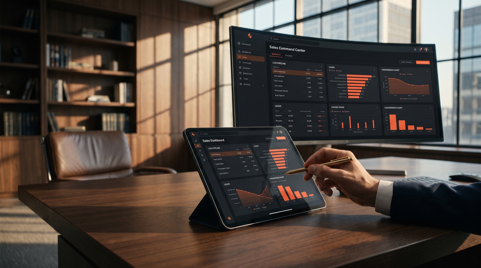 Individuelles Sales Cockpit auf Desktop und Tablet